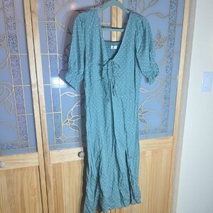Abercrombie & Fitch Teal Long Sleeve Dress